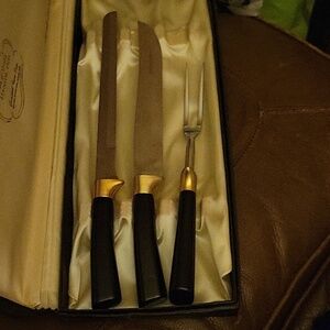 VTG Peeredge Regent Sheffield Cutlery Carving Set of 3 - 2 knives & 1 fork